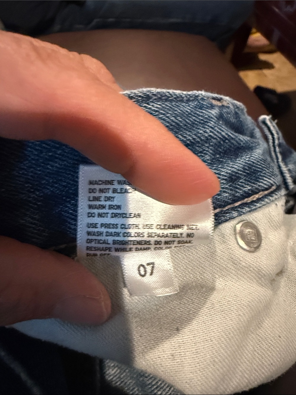 Uniqlo Light Blue Wide-Leg Jeans size 7 - Picture 6 of 6